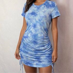 NWT Victoria’s Secret PINK mini dress tie-dye blue size S